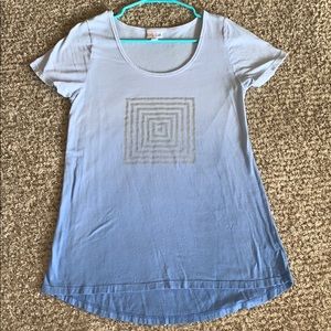Blue Ombré Lularoe Design Classic Tee